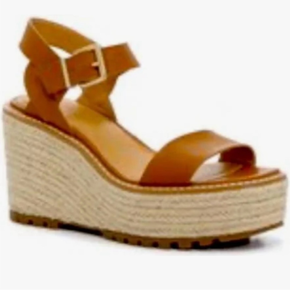 Women's Tan Wedge Sandals